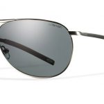 Smith Lifestyle Serpico Slim Sunglasses Matte Gunmetal Carbonic Polarized Gray