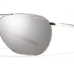 Smith Lifestyle Serpico Slim Sunglasses Silver Carbonic Polarized Platinum