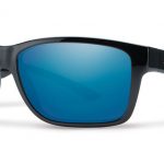 Smith Lifestyle Wolcott Sunglasses Black Techlite Glass Polarized Blue Mirror