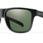 Smith Lifestyle Lowdown XL Sunglasses Matte Black Carbonic Polarized Gray Green