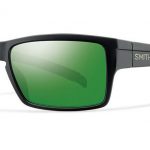 Smith Lifestyle Outlier Sunglasses Matte Black Carbonic Polarized Green Sol-X Mirror