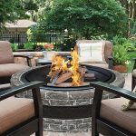 Sun Joe 35 In. Cast Stone Fire Pit w/Dome Screen and Poker, Charcoal Stone