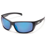 Suncloud Injection Milestone Matte Black Polarized Blue Mirror Sunglasses