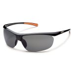 Suncloud Rimless Zephyr Black Polarized Gray Sunglasses