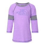 The North Face Girls 3/4 Sleeve Tri-Blend Tee