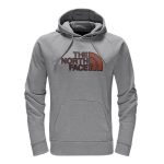 The North Face Men’s Avalon Half Dome Hoodie – Light Grey Heather/Ketchup Red