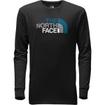 The North Face Men’s Long-Sleeve Half Dome Tee – Black/Brilliant Blue Multi