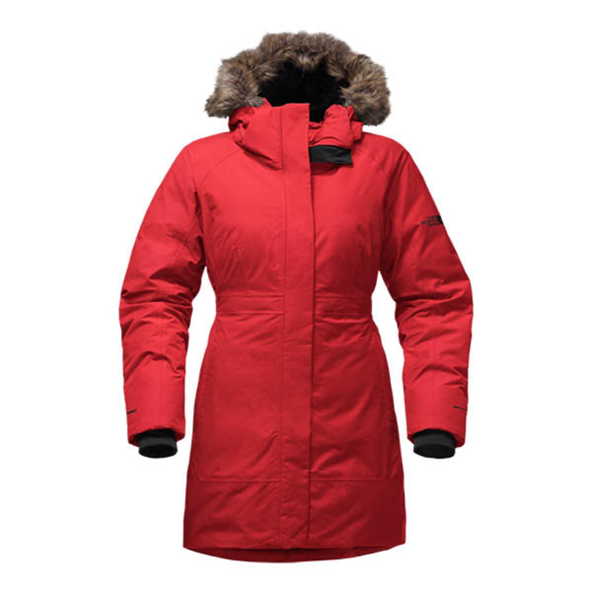 The North Face Womens Arctic Parka Ii Jacket Red Conquer The Cold