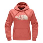 The North Face Women’s Avalon Half Dome Pull-Over Hoodie – Fire Brick Red Heather/Vintage White