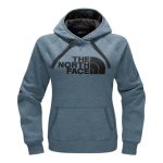 The North Face Women’s Avalon Half Dome Pull-Over Hoodie – Provincial Blue Heather/Asphalt Grey