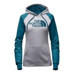 The North Face Women’s Half Dome Hoodie – Light Grey Heather/Egyptian Blue