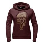 The North Face Women’s Trivert Pull-Over Hoodie – Barolo Red Heather/Gold Foil
