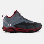 Under Armour Men’s UA Tabor Ridge Low Boots – Stealth Gray/Daredevil Red/Ivory