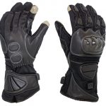 Venture Heat 12V Heated Carbon Fiber Knuckle Motorcycle Gloves