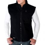 Venture Heat Battery Heated Fleece Vest for Men – Black