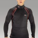 Warm & Safe Men’s Quarter Zip Heated Pullover Shirt – 7.4V Kit with Battery