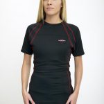 Warm & Safe Women’s Black Short Sleeve Heated Layer for 7.4Volt