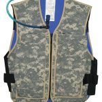 TechKewl Hybrid Cooling Military Vest with Personal Hydration System